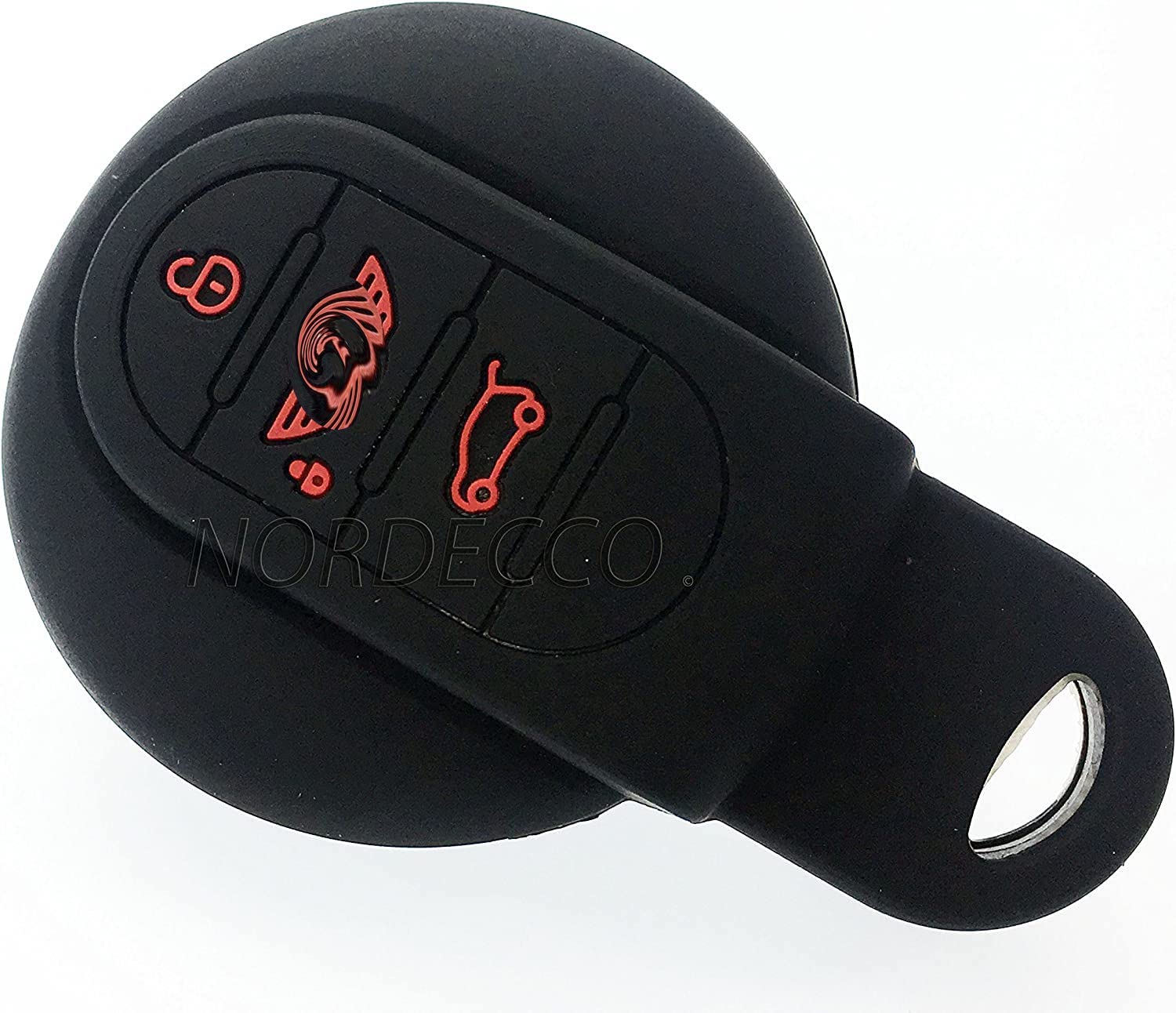 Mini Schlüsselschutzhülle aus hochwertigem Silikon, Schlüsselanhänger, Auto-Fernbedienung ohne Schlüssel mit 3 Tasten. von MINI