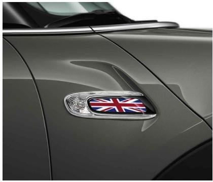 Zierblendensets (Side Scuttles klein)"UNION JACK" MINI (F55, F56, F57) von Mini