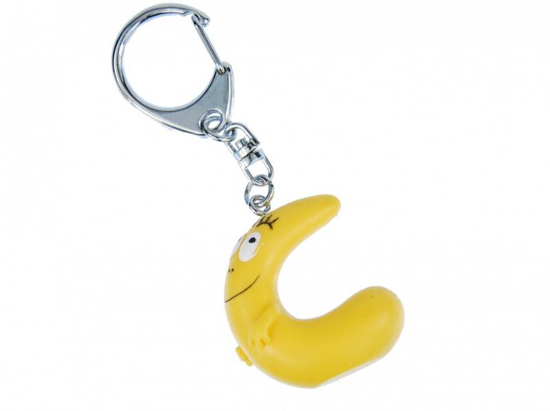 Miniblings C Barbapapa Schlüsselanhänger Buchstabe Initiale gelb - Handmade Modeschmuck I I Anhänger Schlüsselring Schlüsselband Keyring von Miniblings