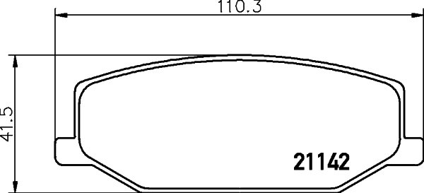 Bremsbelagsatz, Scheibenbremse Vorderachse Mintex MDB1318 von Mintex