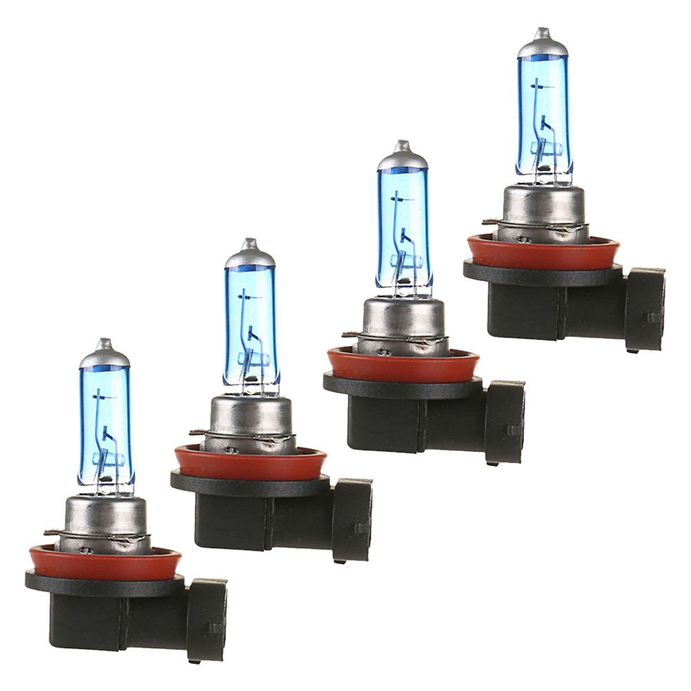 Mintice™ 4 X KFZ Auto H11 6000K Xenon Gas Halogen Scheinwerfer Weiß Licht Lampen Birnen 55W von Mintice