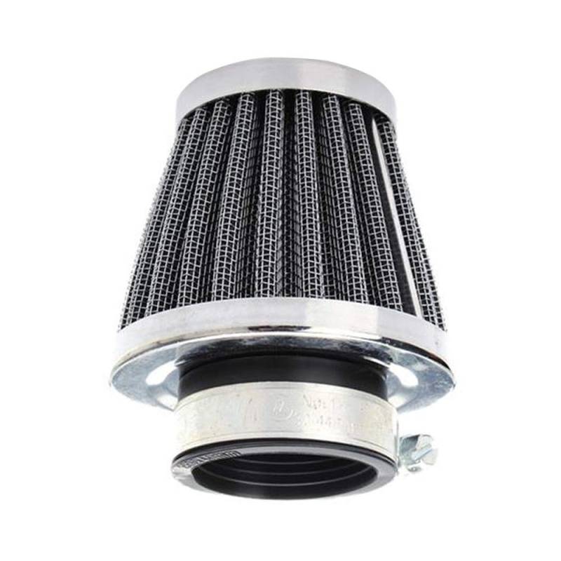 Mintice 46mm KFZ Auto Silber Motorrad Air Pod Intake Luftfilter Clamp Gummi Sportluftfilter Schwarz Dirt ATV von Mintice