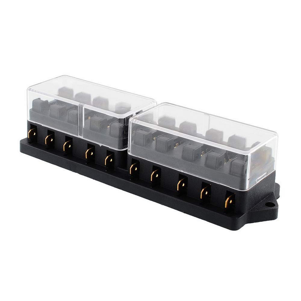 Mintice 10-Fach Sicherungsträger Sicherungshalter ATO ATC KFZ Sicherungskasten Flachsicherungen Sicherungsdose Mintice 10-Fach Sicherungsträger Sicherungshalter ATO ATC KFZ Sicherungskasten Flachsicherungen Sicherungsdose von Mintice