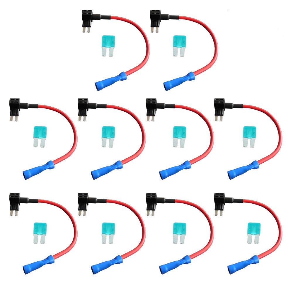 Mintice 10 Stück MICRO2 ATR Kfz Auto Flachsicherungsadapter Sicherungshalter für Spannungsabgriff Flachsicherungen Mintice 10 Stück MICRO2 ATR Kfz Auto Flachsicherungsadapter Sicherungshalter für Spannungsabgriff Flachsicherungen von Mintice