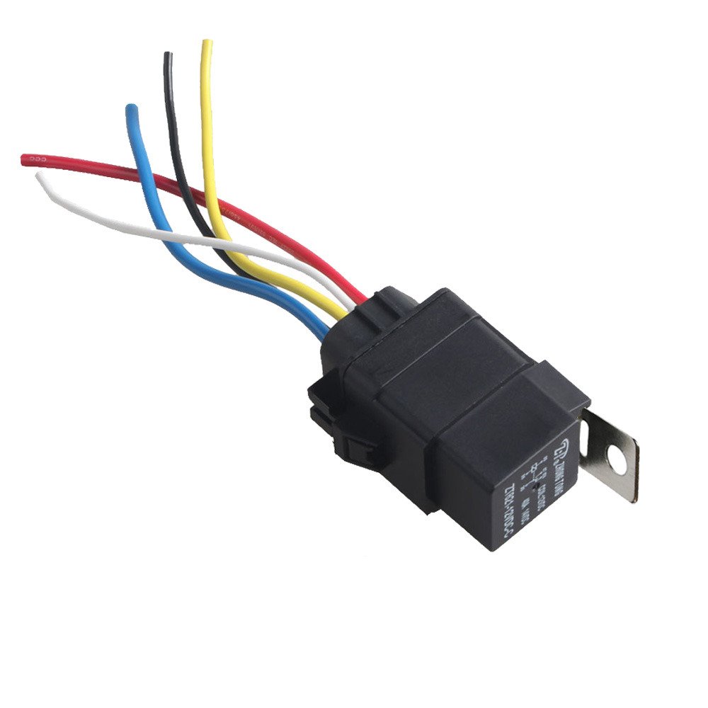 Mintice 12V 40A 5-Polig Eisen zurück KFZ Relais Öffner Schließer Wechselrelais Leistungsrelais Buchse Stecker Wasserdicht Motorrad Boot Mintice 12V 40A 5-Polig Eisen zurück KFZ Relais Öffner Schließer Wechselrelais Leistungsrelais Buchse Stecker Wasserdicht Motorrad Boot von Mintice