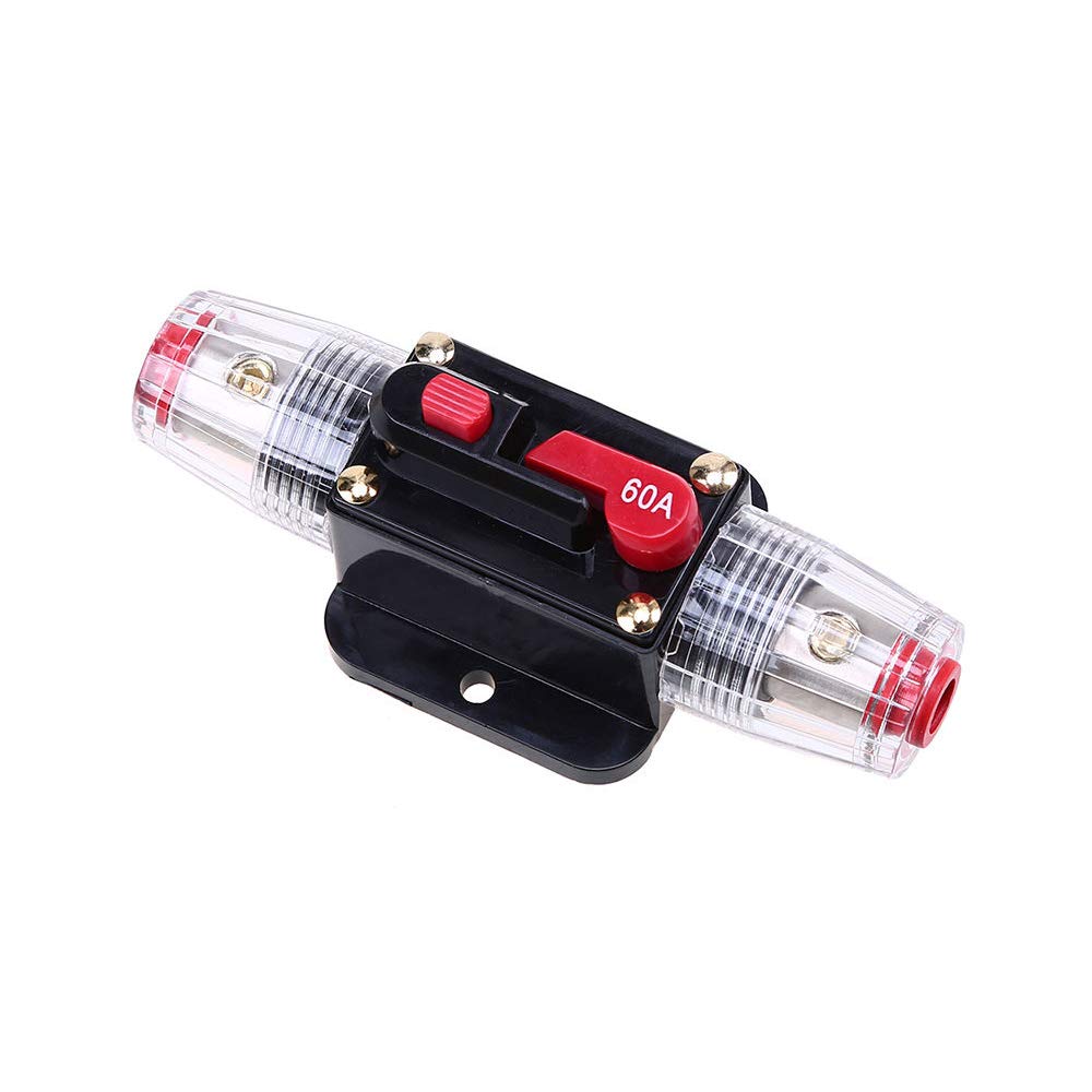 Mintice 12V 60A Automotor Audio-Inline-Leistungsschalter Sicherungshalter Schutz Stereo Sicherung zurücksetzen Mintice 12V 60A Automotor Audio-Inline-Leistungsschalter Sicherungshalter Schutz Stereo Sicherung zurücksetzen von Mintice