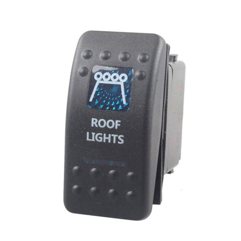Mintice 12V KFZ Blau LED Licht Beleuchtet Wippenschalter Kippschalter Auto Armaturenbrett Schalter Roof Light von Mintice