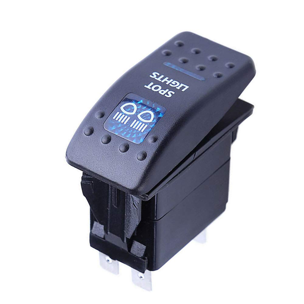 Mintice 12V KFZ Blau LED Licht Beleuchtet Wippenschalter Kippschalter Auto Armaturenbrett Schalter Light Mintice 12V KFZ Blau LED Licht Beleuchtet Wippenschalter Kippschalter Auto Armaturenbrett Schalter Light von Mintice