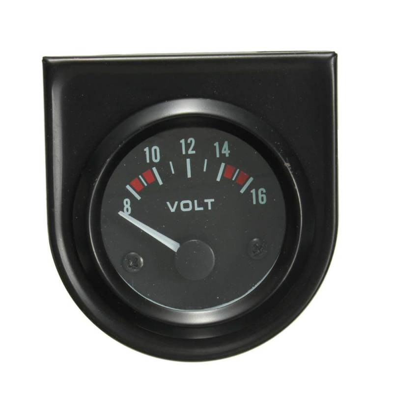 Mintice 2" 52mm LED Licht Kfz Auto Universal Voltmeter Batteriespannung Anzeige Instrument Gauge Rauchfarbe Len Zeiger Indikator von Mintice