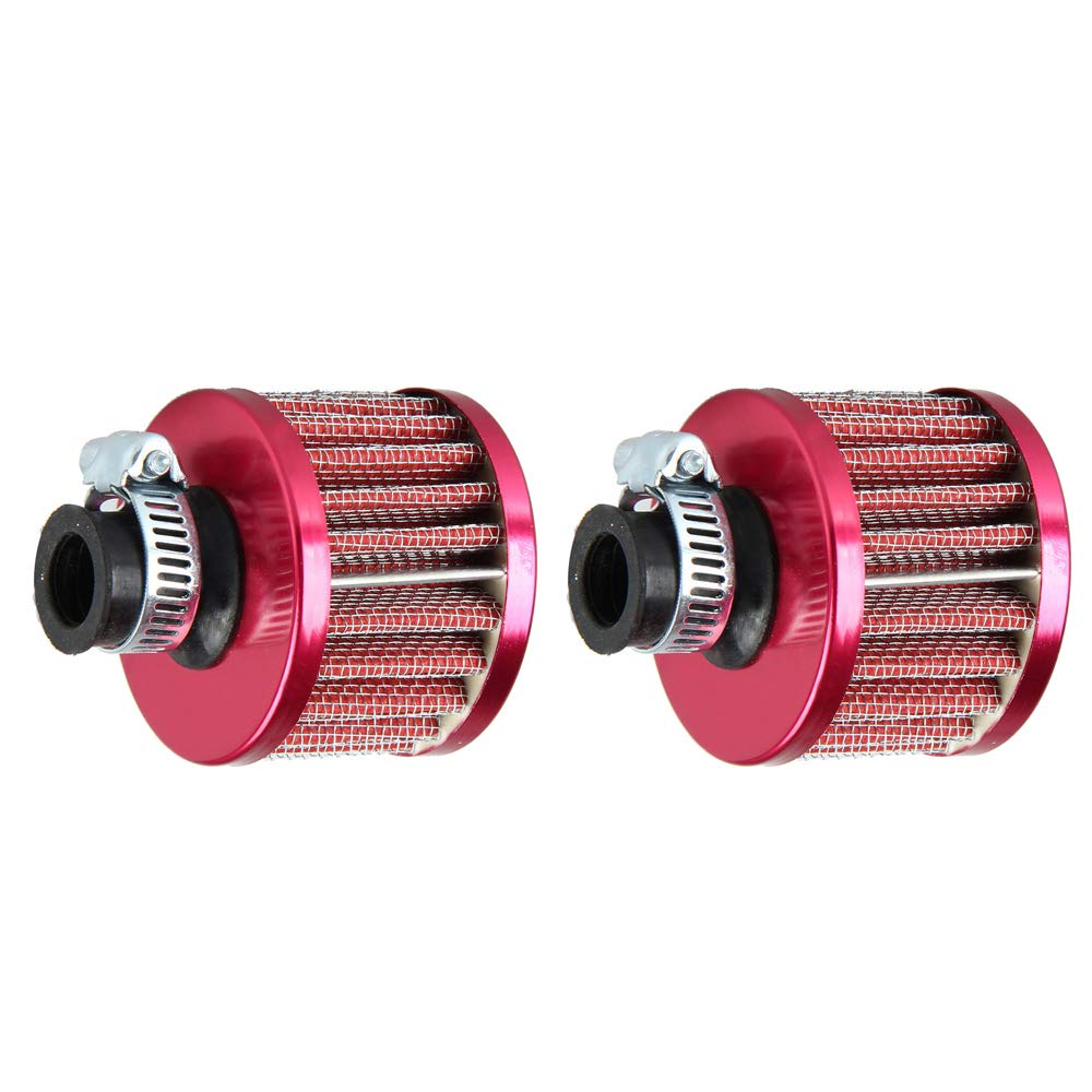 Mintice 2 X KFZ Rot Motorrad 12mm Air Intake Luftfilter Clamp Gummi Sportluftfilter Dirt Pilzkopf Reiniger Mintice 2 X KFZ Rot Motorrad 12mm Air Intake Luftfilter Clamp Gummi Sportluftfilter Dirt Pilzkopf Reiniger von Mintice