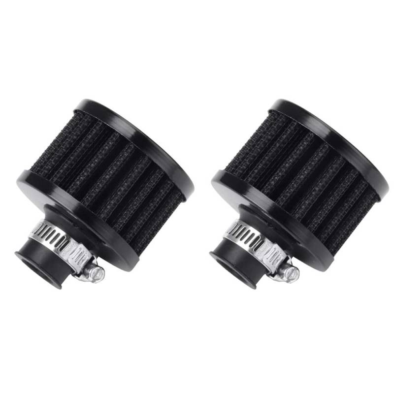 Mintice 2 X KFZ Schwarz Motorrad 12mm Air Intake Luftfilter Clamp Gummi Sportluftfilter Dirt ATV Pilzkopf Reiniger von Mintice