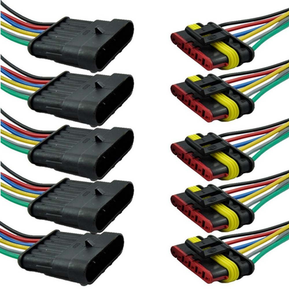 Mintice 5 X 6-Polig Kabel Steckverbinder Stecker Wasserdicht Schnellverbinder Draht Elektrisch Ausrüstung KFZ LKW Mintice 5 X 6-Polig Kabel Steckverbinder Stecker Wasserdicht Schnellverbinder Draht Elektrisch Ausrüstung KFZ LKW von Mintice