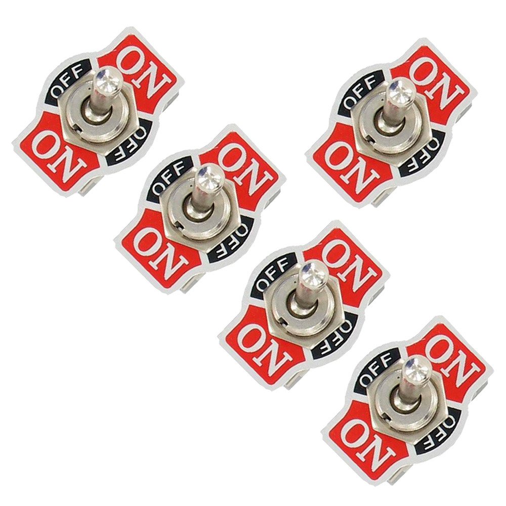 Mintice 5 X KFZ Auto 20A 125V 15A 250V Kippschalter Schalter Wippschalter SPDT 3-Polig EIN-AUS-EIN Metall Mintice 5 X KFZ Auto 20A 125V 15A 250V Kippschalter Schalter Wippschalter SPDT 3-Polig EIN-AUS-EIN Metall von Mintice