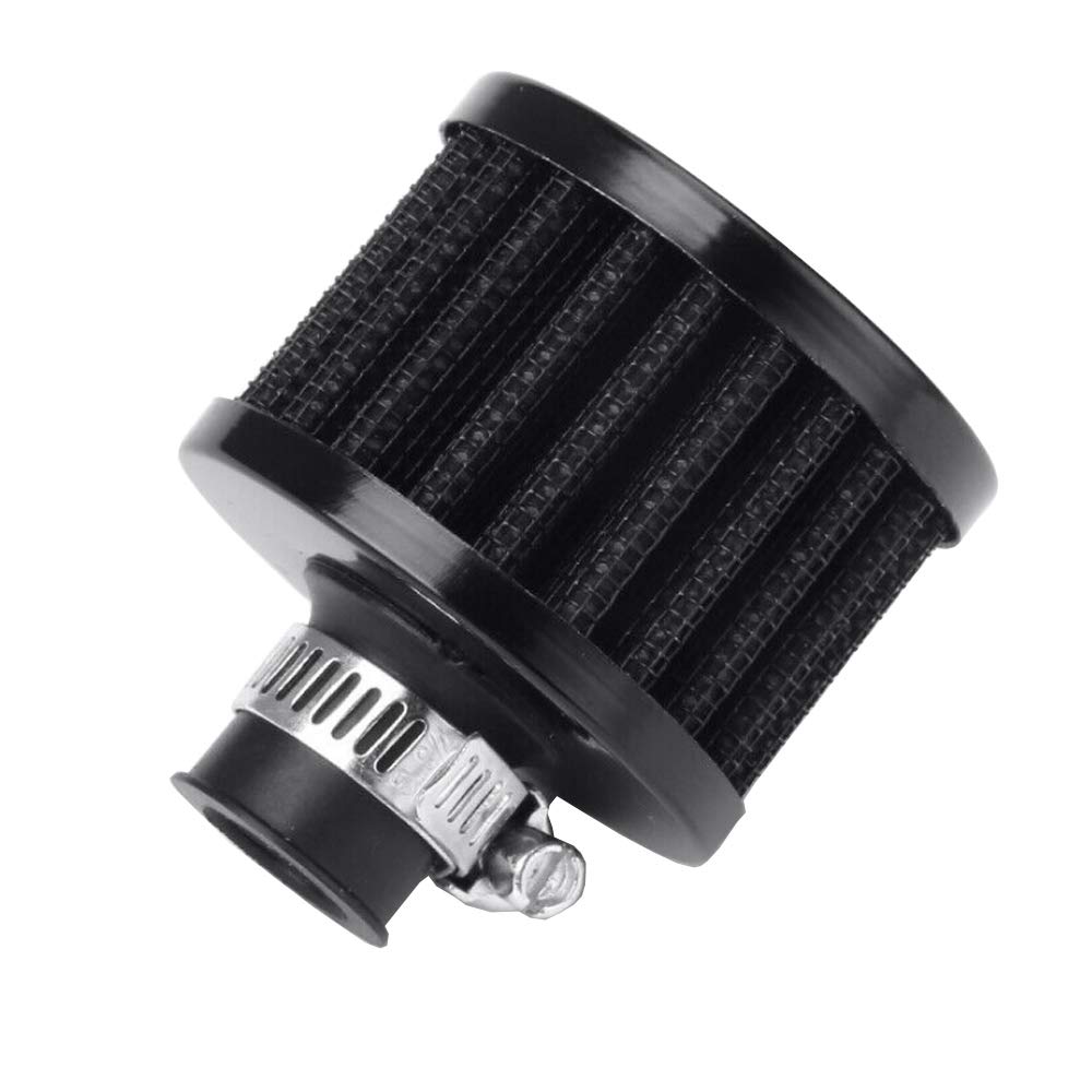 Mintice KFZ Auto Schwarz Motorrad 12mm Air Pod Intake Luftfilter Clamp Gummi Sportluftfilter Schwarz Dirt ATV von Mintice