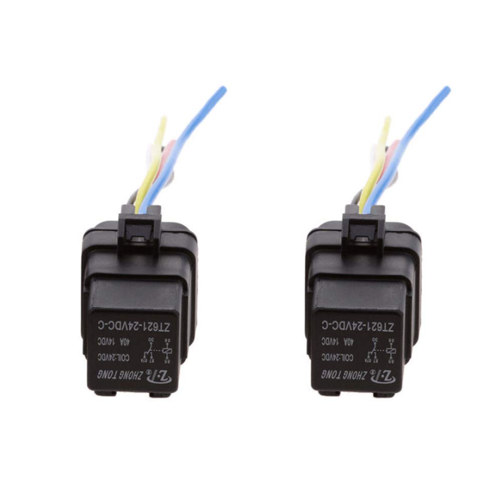 Mintice™ 2 X 12V 40A 5-Polig SPDT KFZ Relais Öffner Schließer Wechselrelais Leistungsrelais Buchse Stecker Wasserdicht Motorrad Boot Mintice™ 2 X 12V 40A 5-Polig SPDT KFZ Relais Öffner Schließer Wechselrelais Leistungsrelais Buchse Stecker Wasserdicht Motorrad Boot von Mintice