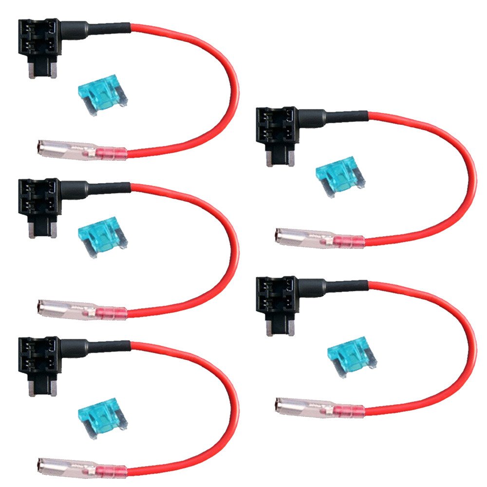 Mintice trade; 5 X 12V Auto Flachsicherungsadapter Sicherungshalter für Spannungsabgriff KFZ Flachsicherungen Autosicherungs Low Profile Mintice trade; 5 X 12V Auto Flachsicherungsadapter Sicherungshalter für Spannungsabgriff KFZ Flachsicherungen Autosicherungs Low Profile von Mintice