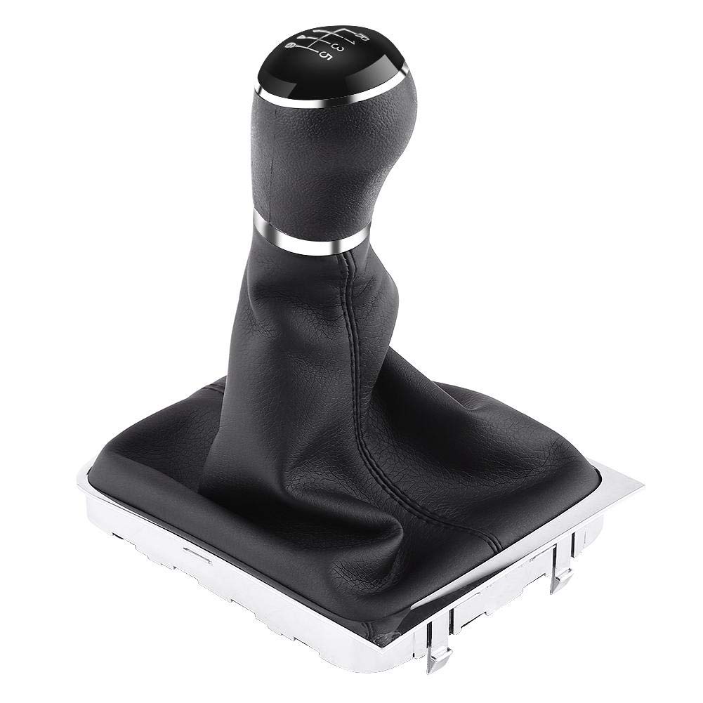 Schaltknauf 6-Gang und Rückwärtsgang Schaltknauf-Stick Drehknopf-Ersatzsatz Kofferraum-Kit Getriebe Shift Knop Gamasche Boot Cover für Passat B7 2011-2012 Schaltknauf 6-Gang und Rückwärtsgang Schaltknauf-Stick Drehknopf-Ersatzsatz Kofferraum-Kit Getriebe Shift Knop Gamasche Boot Cover für Passat B7 2011-2012 von Minyinla