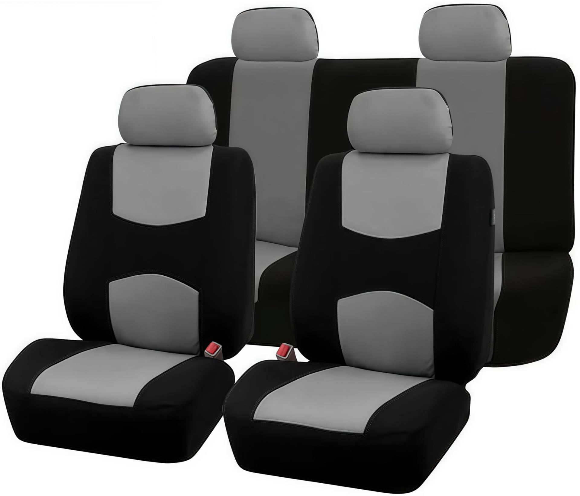 Sitzbezüge Auto Schonbezüge Universal,Autositzbezüge Set Auto-Zubehör Innenraum (Grau) von Guangyu