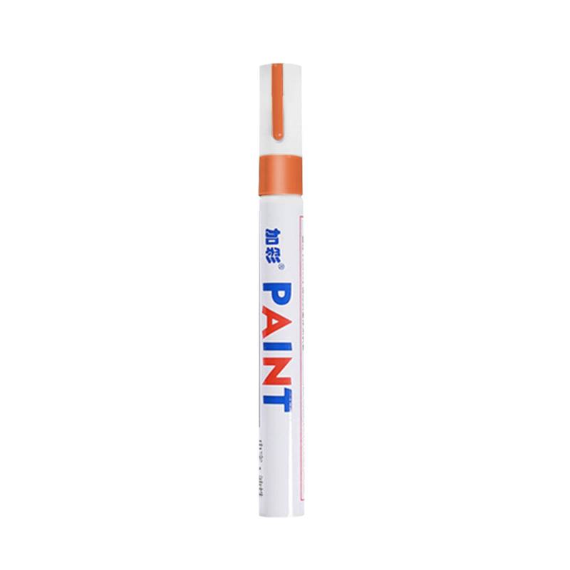 Miosugo Lackstift, Autoreifen Markierungsstift, Farbmarker auf Ölbasis, Wasserfest Markierungsstift, Kratzfester Stift für Felgenbeschriftung, ABS-Kunststoff Markierungspen (Orange) von Miosugo