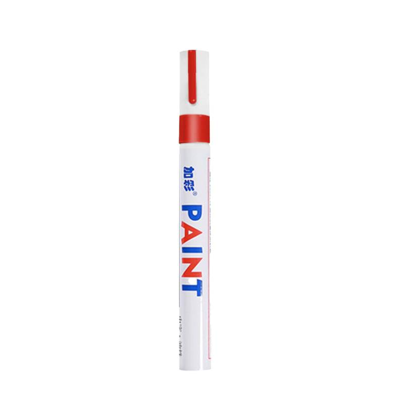 Miosugo Lackstift, Autoreifen Markierungsstift, Farbmarker auf Ölbasis, Wasserfest Markierungsstift, Kratzfester Stift für Felgenbeschriftung, ABS-Kunststoff Markierungspen (Rot) von Miosugo