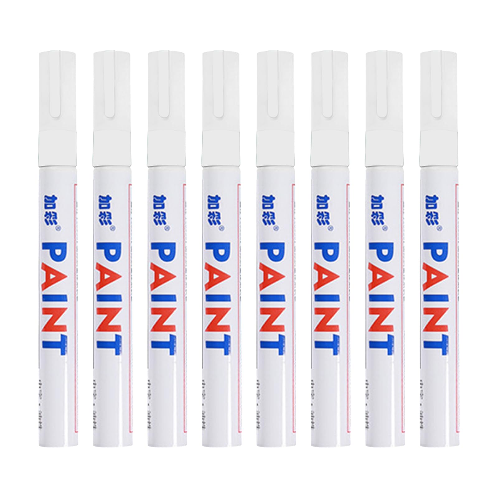 Miosugo Lackstift, Autoreifen Markierungsstift, Farbmarker auf Ölbasis, Wasserfest Markierungsstift, Kratzfester Stift für Felgenbeschriftung, ABS-Kunststoff Markierungspen (Weiß*8) von Miosugo
