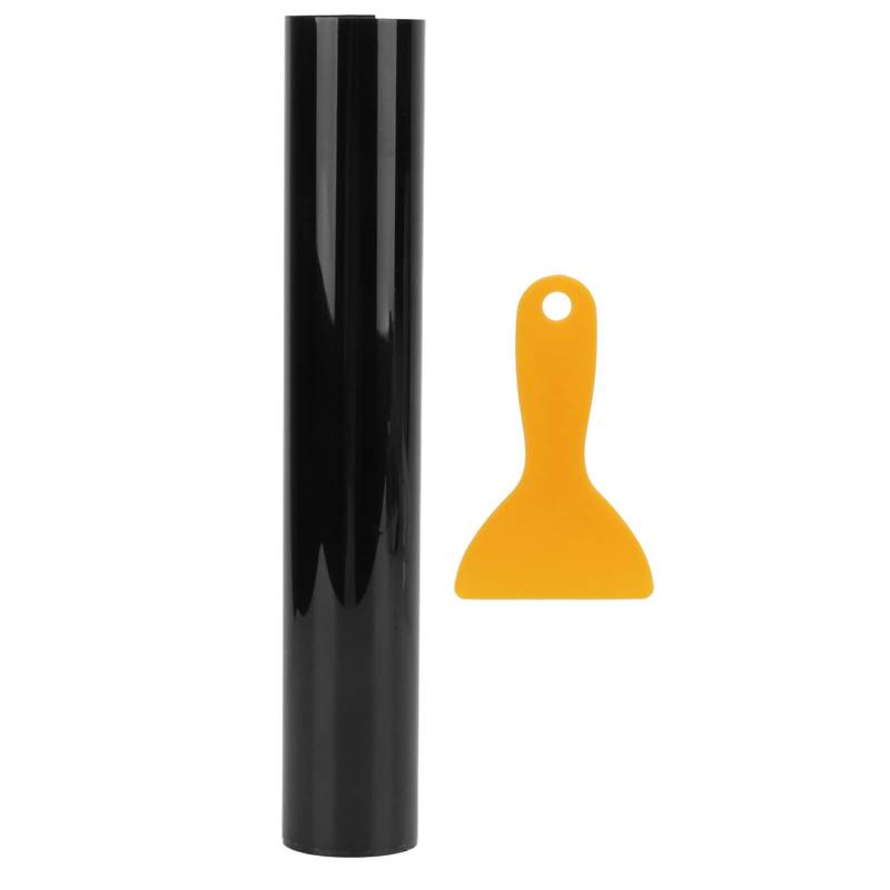 Miosugo Windschutzscheiben-Sonnenschutzstreifen Glänzend Schwarz 150x20cm - Universeller PVC-Aufkleber mit Einer Ziehklinge für Auto/Van-Verhindert Sonnenblendung von Miosugo