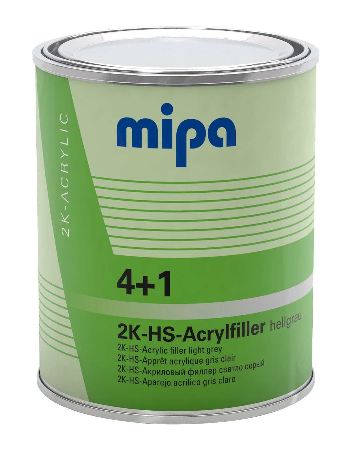 MIPA 4+1 Acrylfiller HS HELLGRAU Füller Dickschichtfüller Autolack 3 Liter von MIPA