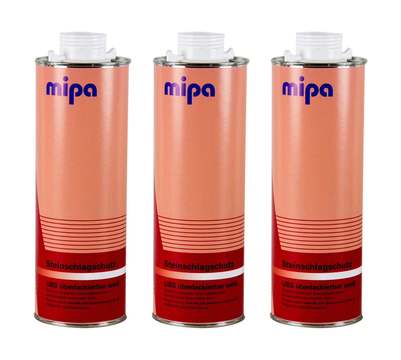 3x MIPA Steinschlagschutz Unterbodenschutz UBS überlackierbar weiß 1 L Liter 3x MIPA Steinschlagschutz Unterbodenschutz UBS überlackierbar weiß 1 L Liter von MIPA