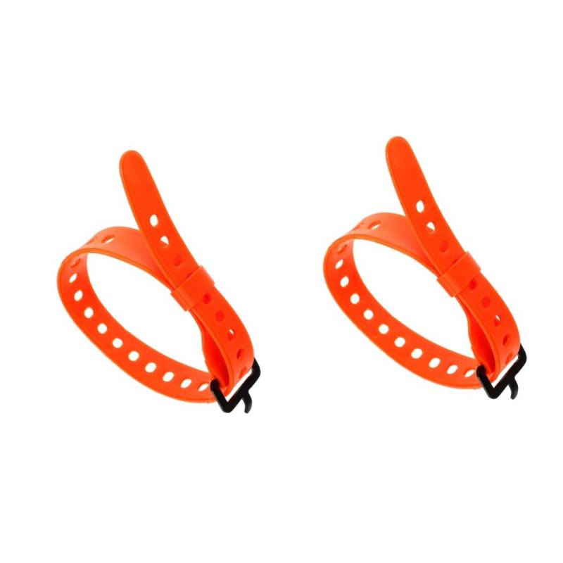 Mipcase 2 Stück Multifunktionsgurte Reisezubehör Gepäck Outdoor Gepäckgurte Packgurte Camping Gepäckgurt Gepäckbindegurte Schnallengurte Handtasche Orange Gummi von Mipcase