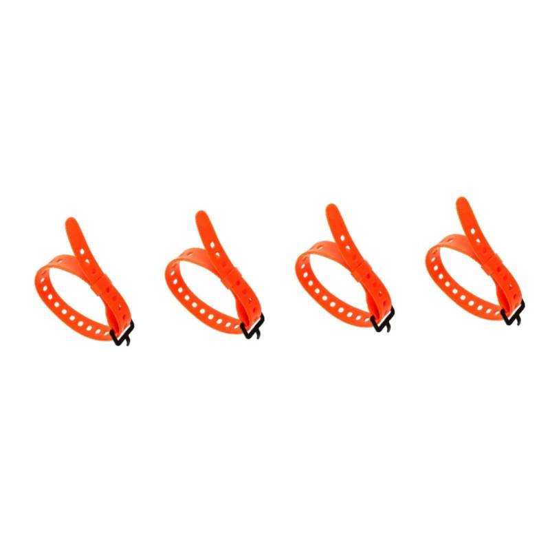 Mipcase 4 Stück Multifunktionsgurte Motorrad Frachtgurt Packgurt Mit Schnalle Koffergurte Schnallendesign Campinggurte Campinggepäckgurt Gepäckgurt Handtasche Gummi Orange von Mipcase
