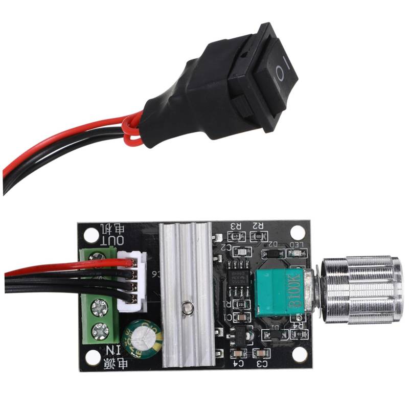 Mipcase Reglerspannungsschalter Netzteil Treiberplatine Bürstenloser Motor Drehzahlregler Schalterregler Leistungsmodul Einstellbarer Geregelter Motor Digitalregler Modell Variabler Motor von Mipcase