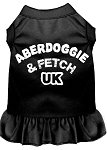 Mirage Pet Products 58–02 4 x BK schwarz 4 Aberdoggie UK Screen Print Kleid, 4 x große von Mirage Pet Products