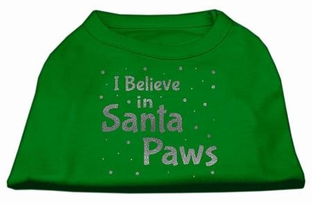 Mirage Pet Products Bildschirm Print Santa Paws Pet Shirt, XXL, smaragd grün von Mirage Pet Products