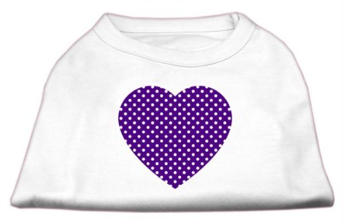 Mirage Pet Products violett Swiss Punkt Herz Bildschirm Print Shirt Mirage Pet Products violett Swiss Punkt Herz Bildschirm Print Shirt von Mirage Pet Products