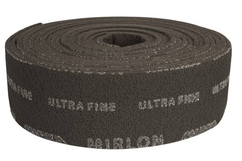 Mirka 805BY001943R Mirlon Fasertuch - 115mm x 10m - 1500 Grit - Körnung: Siliziumkarbid - Bindung: Harz - Unterlage: Nicht-gewebt - Beschichtung: Dreidimensional - Grau - Packung enthält 1 Stück von MIRKA