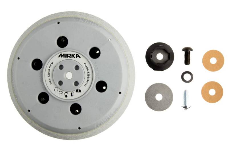 Mirka 8295495111 Abranet Stützteller UNI - 150mm - 5/16"+ M8 Grip - 61 Löcher - Hart - Packung enthält 1 Stück von MIRKA