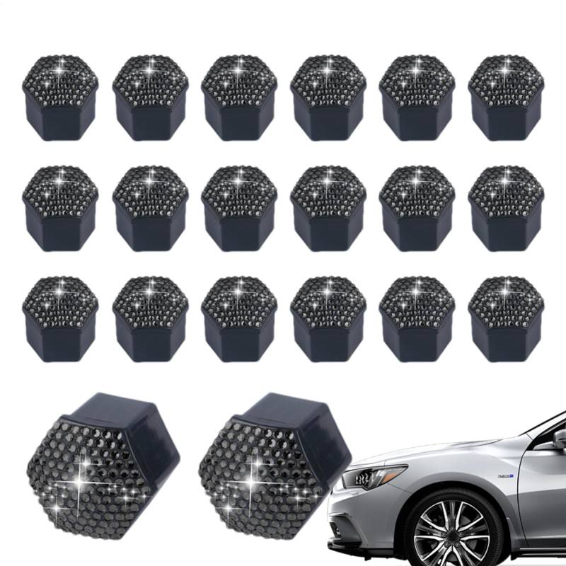 Misaakoeq Autoreifen-Ventilkappen, Reifenventilschaftkappen, dekorative rostfreie Reifenschraubenabdeckungen - Kratzfeste -Reifenschraubkappen, Reifenventilkappen für SUVs, LKWs, Autos, Fahrräder von Misaakoeq