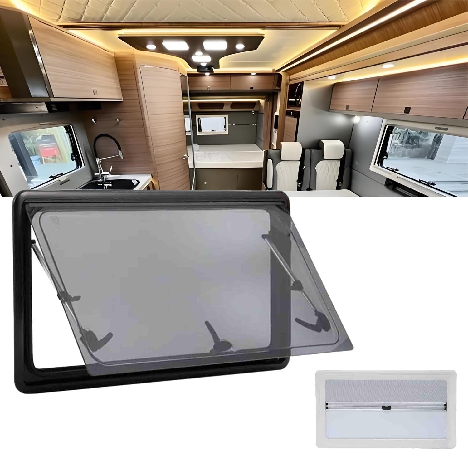 Caravan Seitenfenster, Wohnwagen Fenster, Push Fenster mit Fliegengitter, Ausstellfenster Wohnmobilfenster für RV Wohnwagen Fahrzeugen, Wohnwagen, wohnmobil, Wohnmobile, Camper,1300x600mm Caravan Seitenfenster, Wohnwagen Fenster, Push Fenster mit Fliegengitter, Ausstellfenster Wohnmobilfenster für RV Wohnwagen Fahrzeugen, Wohnwagen, wohnmobil, Wohnmobile, Camper,1300x600mm von Misorat