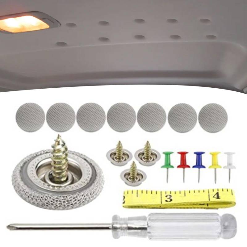 60 Stück Dachhimmel Reparatur Set Einfache Auto Himmel Reparatur In Wenigen Schritten Auto Repair Nieten Für Autodach Graue Autodachstifte Kfz Reparatur Nieten Auto Dachhimmel Reparatur von Missmisq