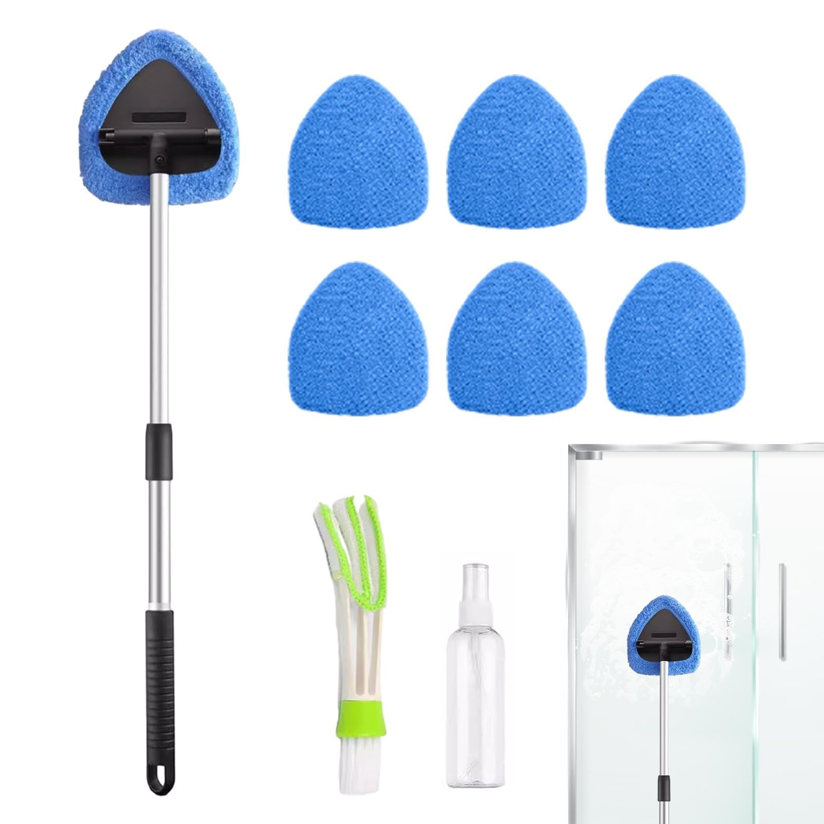 Missmisq Autowaschbürste Teleskop Autoscheiben Innenreiniger Teleskop Scheibenreiniger Mit 6 Mikrofaserpads Windschutzscheiben Reiniger Auto Fensterwischer Kit Mit Reinigungswerkzeug Missmisq Autowaschbürste Teleskop Autoscheiben Innenreiniger Teleskop Scheibenreiniger Mit 6 Mikrofaserpads Windschutzscheiben Reiniger Auto Fensterwischer Kit Mit Reinigungswerkzeug von Missmisq