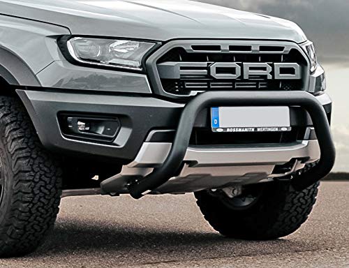 Misutonida Schwarz Matter Frontbügel 76mm passend für das Neue Raptor Modell (2019-2022) mit EG-Typengenehmigung von Misutonida