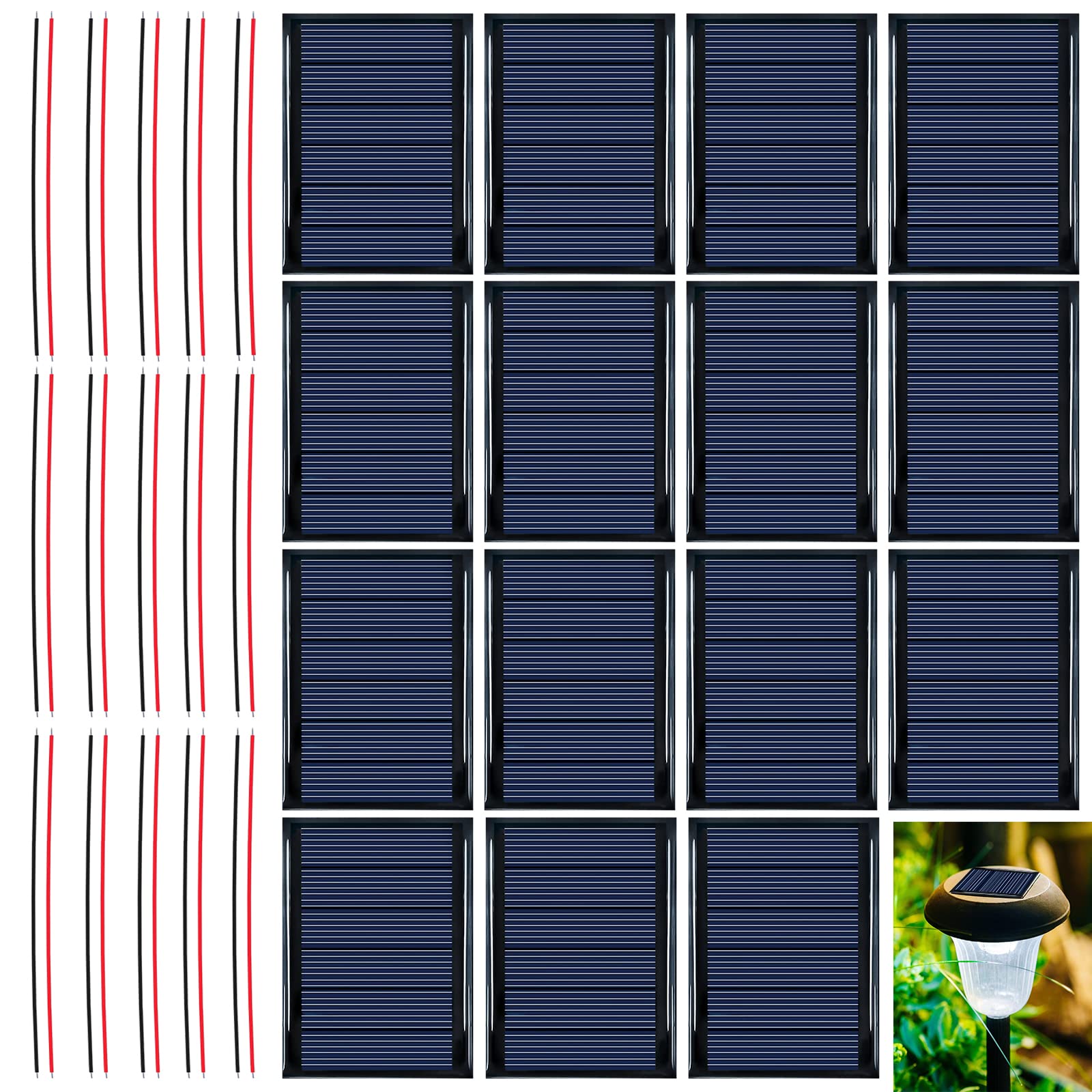 Mini Solarpanel Kleine Sonnenkollektoren Solarzellen: 15 Stück 3v 0.3w 65x48mm Mikro-Solarzellen, Mikro-Mini-Solar-Panel-Zellen Mit 15cm Kabel, Epoxy-Sonnenkollektor Für Sonnenenergie Und Heimwerken Mini Solarpanel Kleine Sonnenkollektoren Solarzellen: 15 Stück 3v 0.3w 65x48mm Mikro-Solarzellen, Mikro-Mini-Solar-Panel-Zellen Mit 15cm Kabel, Epoxy-Sonnenkollektor Für Sonnenenergie Und Heimwerken von Mitening