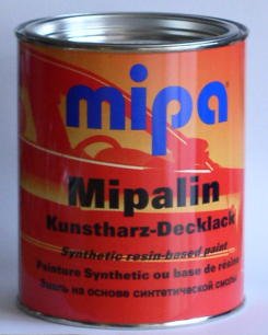 Kunstharz Decklack Lackfarbe Mipalin Fahrzeuglack, RAL 1014, Elfenbein, 1 Ltr. von Mittermayer