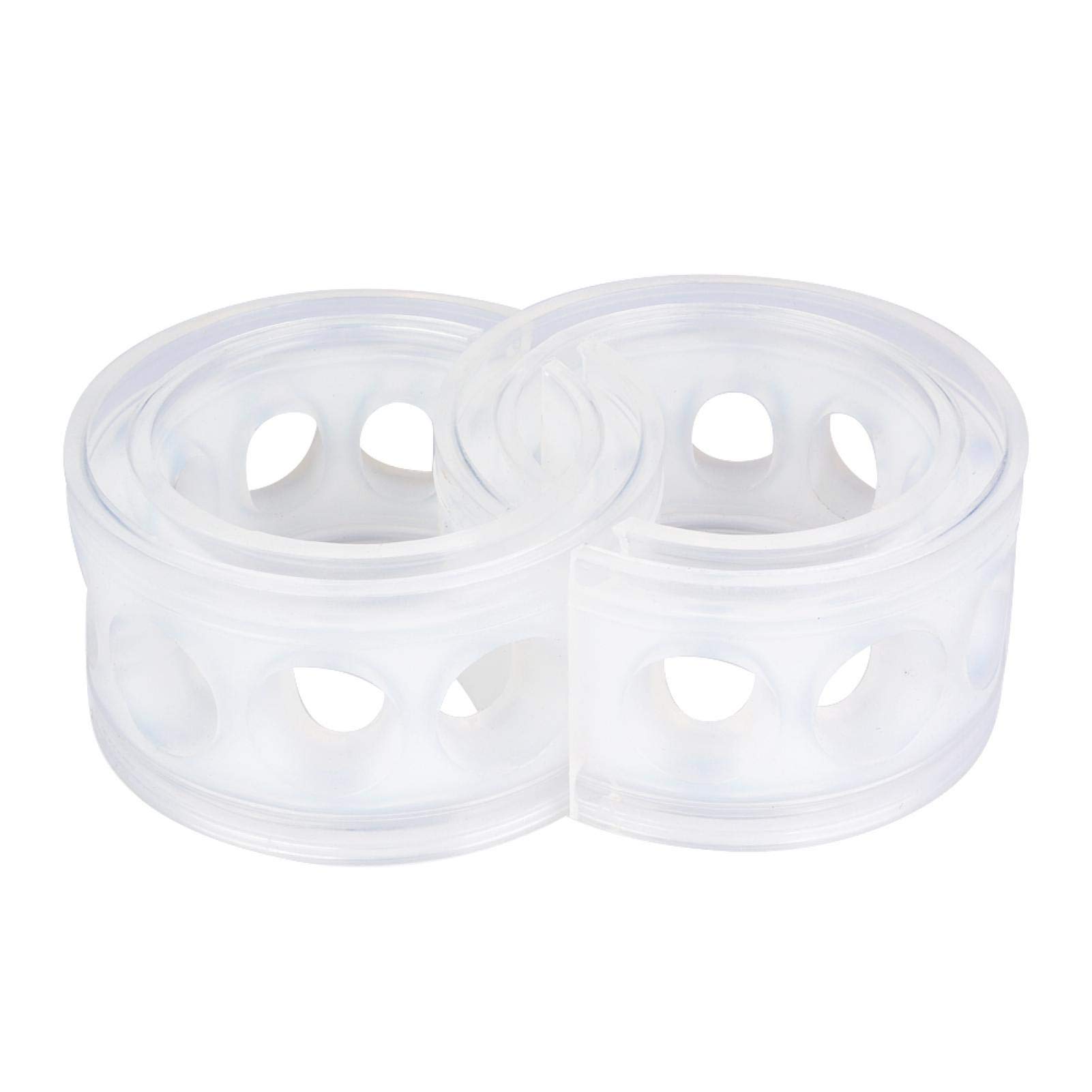 Auto Gummi Stoßdämpfer, 2 Stücke Auto Stoßdämpfer Puffer Pufferfeder Stoßfänger Kissen Transparent TPE Typ A-F (B+) von Fydun