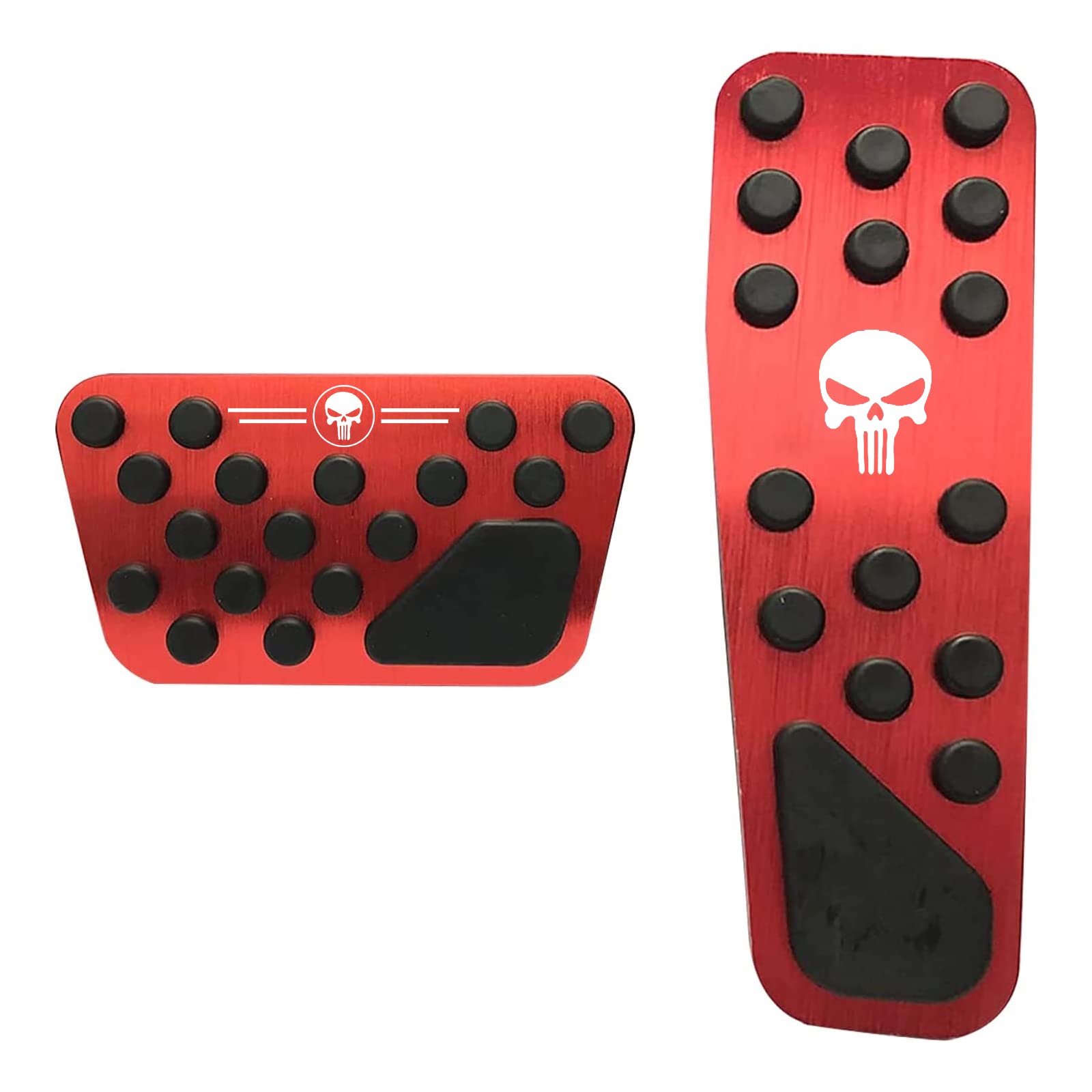 Miytsya Rutschfeste Aluminium-Bremspedal-Pedal-Pedalbeläge, ohne Bohren, passend für Dodge 2009–2022 Challenger Charger Chrysler 300C, Rot, 2 Stück Miytsya Rutschfeste Aluminium-Bremspedal-Pedal-Pedalbeläge, ohne Bohren, passend für Dodge 2009–2022 Challenger Charger Chrysler 300C, Rot, 2 Stück von Miytsya