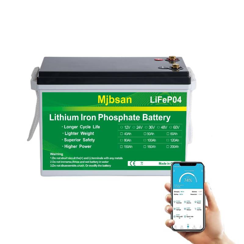 Mjbsan 12V 200Ah MINI LiFePO4 Autobatterie Eingebauter 200A BMS, 2560Wh Deep Cycle Lithium Batterie, 8000+ Zyklen, Ideal für Wohnmobil, Solar Trailer, Boot und Camping von Mjbsan