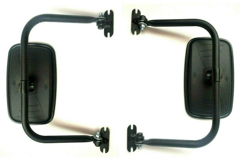 MelTruck 2x Außenspiegel Rückspiegel 233x145mm ø18 flach Bagger mit Spiegelhalter Arm UNIVERSAL von MelTruck
