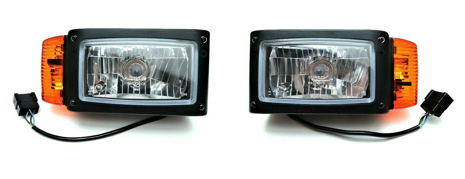 MelTruck® 2x H4 Scheinwerfer mit Blinker 24V für Radlader Baumaschinen Bagger Schlepper JCB Merlo MelTruck® 2x H4 Scheinwerfer mit Blinker 24V für Radlader Baumaschinen Bagger Schlepper JCB Merlo von MelTruck