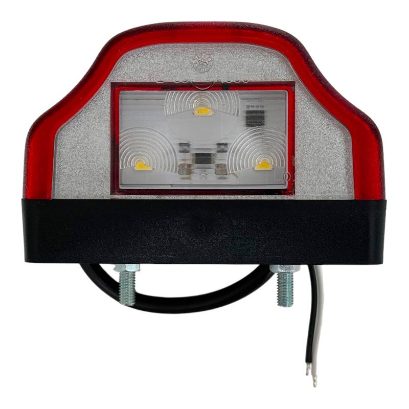 MelTruck® LED Kennzeichenbeleuchtung mit Positionsleuchte 97 x 64 mm für LKW PKW Anhänger Traktor Bus von MelTruck