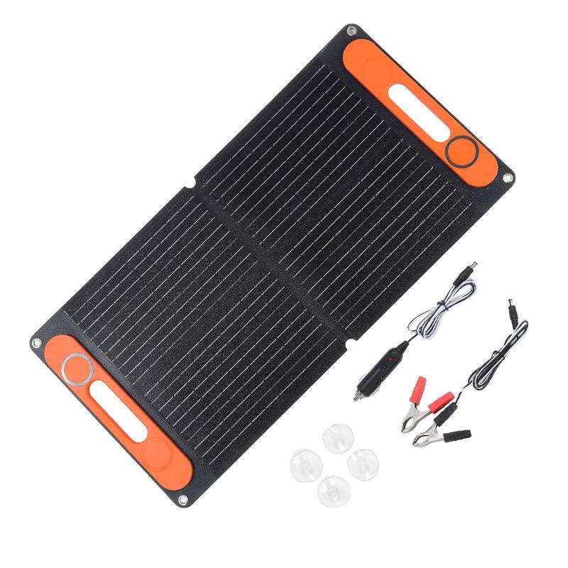 Hocheffizienz 80W Faltbare Solarpanel Easy Tragegelungen Mit USB C Doppel USB Anschluss Wasserdichte Für Camping von Mllepjdh
